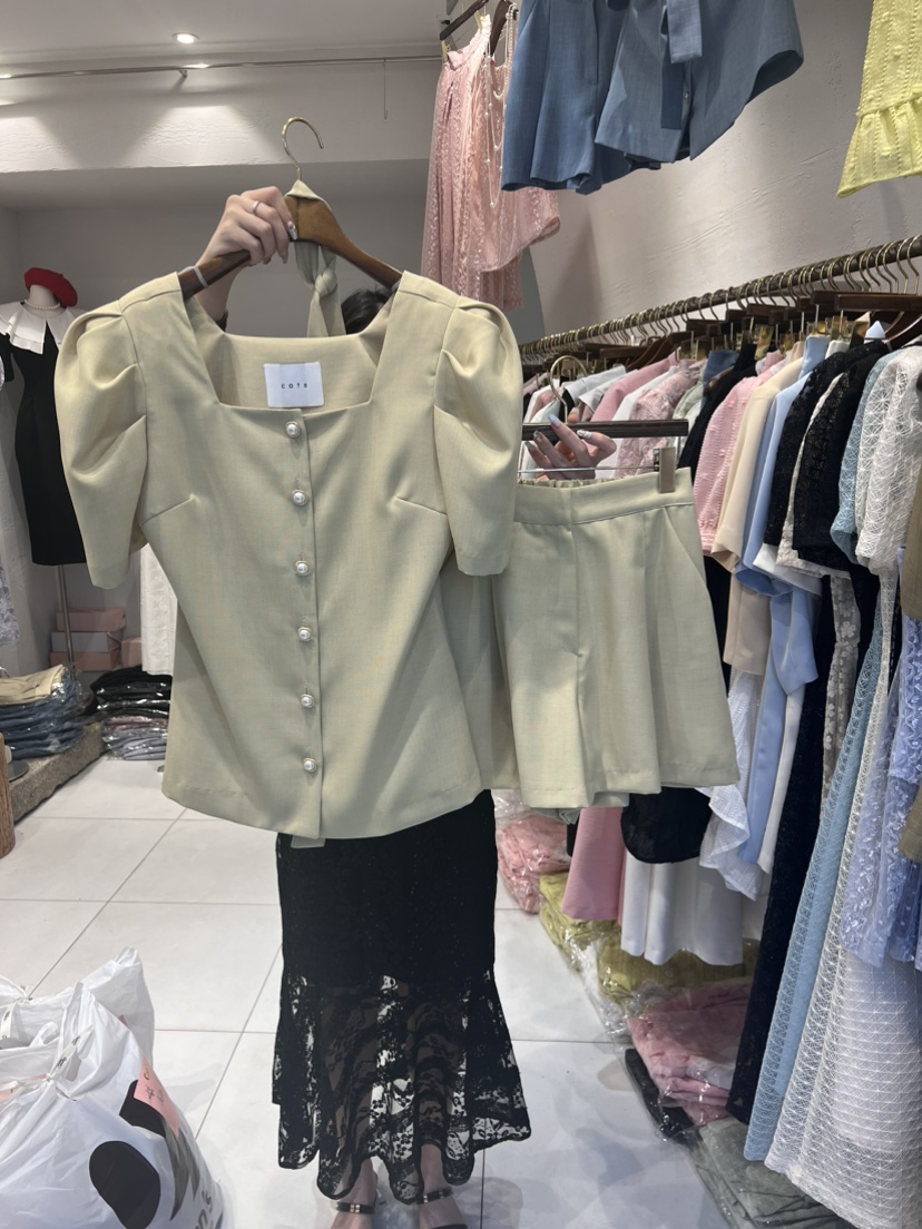 Cat.s韓國直郵東大門代購女士新款休閑24春夏熱賣時尚套裝Cat.s____套裝圖色2