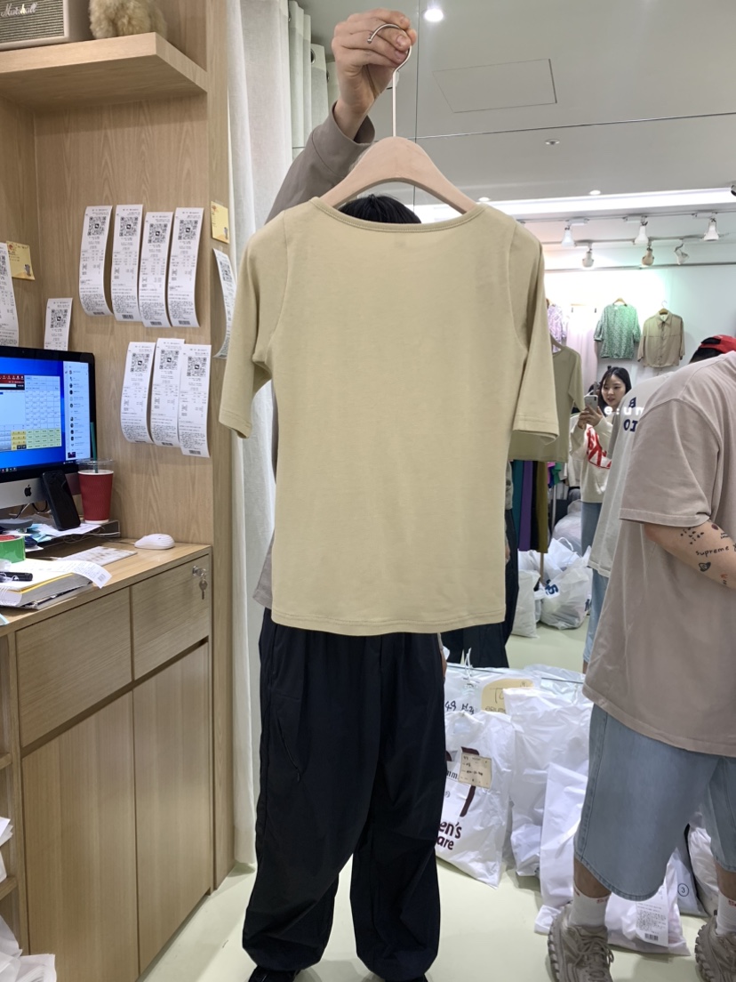 eum韓國直郵東大門代購女士新品時尚24春夏人氣真品休閑T恤EUMT恤