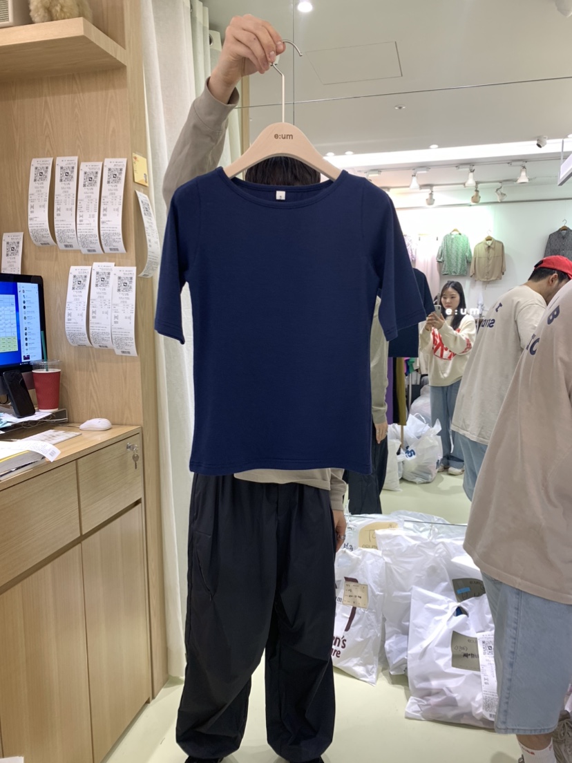 eum韓國直郵東大門代購女士新品時尚24春夏人氣真品休閑T恤EUMT恤圖色2