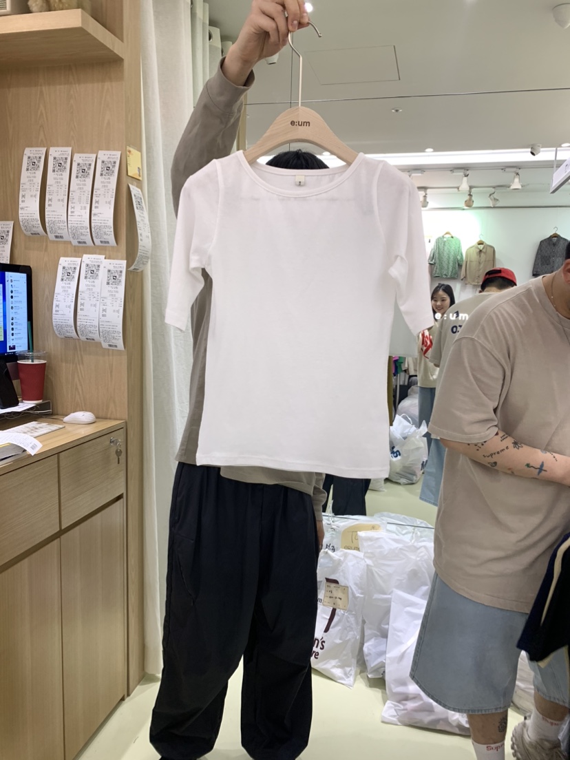 eum韓國直郵東大門代購女士新品時尚24春夏人氣真品休閑T恤EUMT恤圖色3
