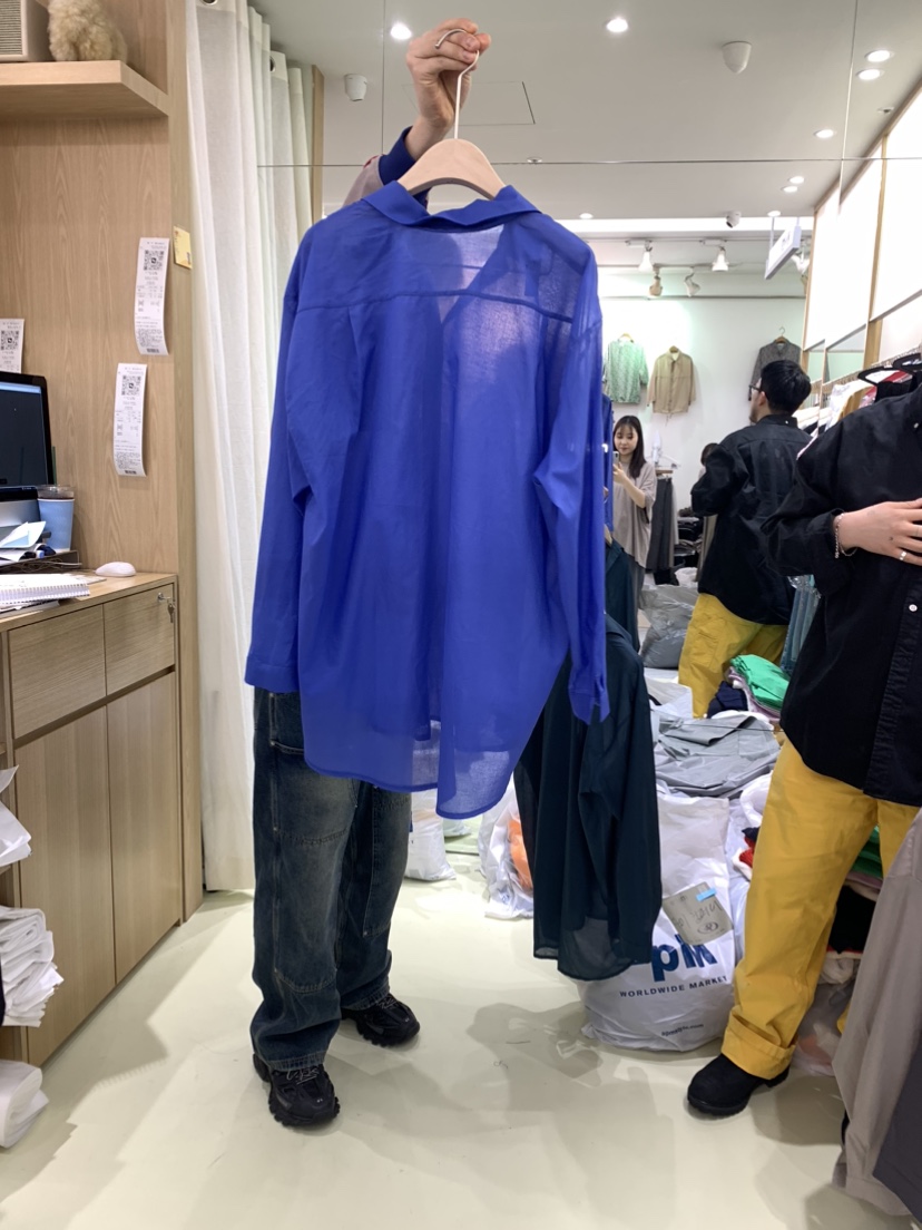 eum韓國直郵女裝新款真品時尚休閑熱賣推薦職業24春夏襯衫蕾絲衫EUM襯衫/蕾絲衫