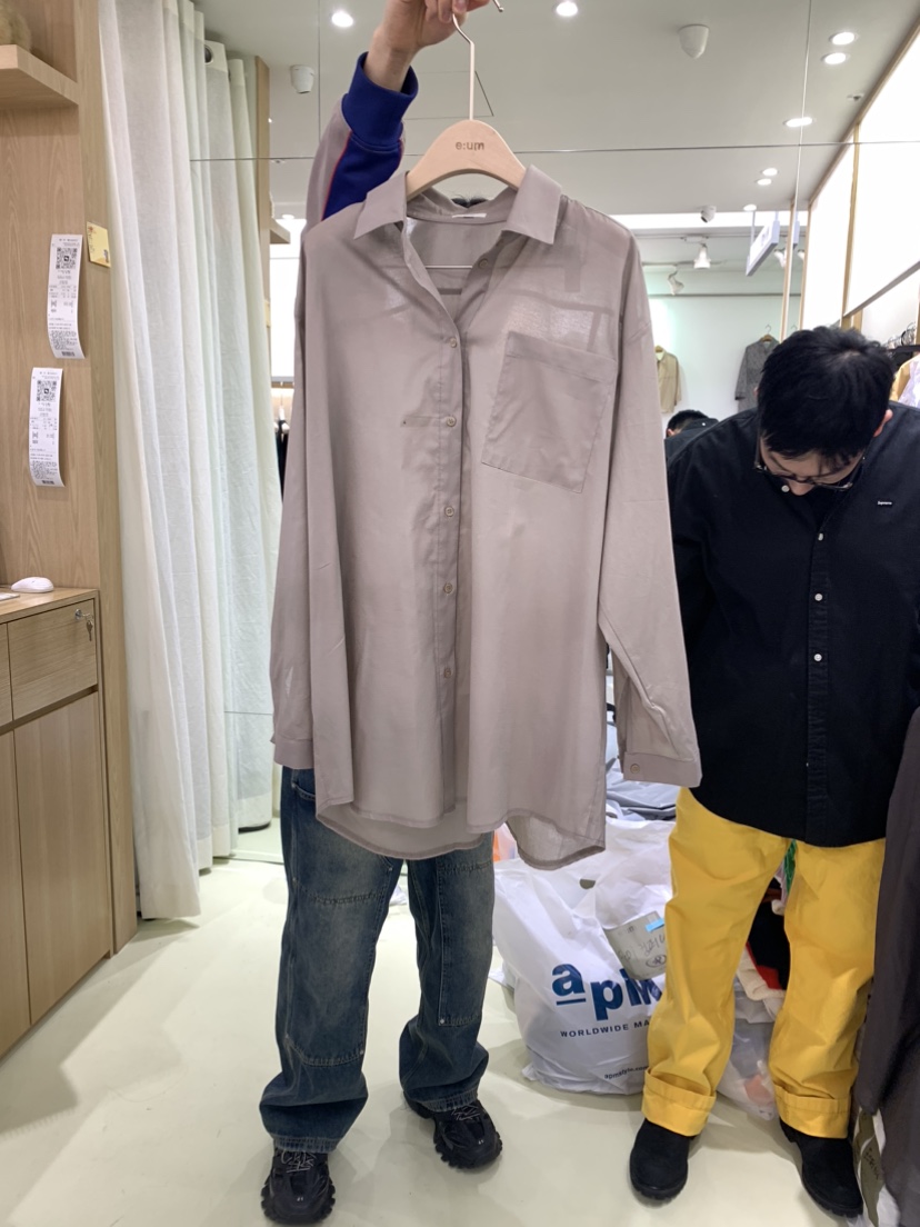 eum韓國直郵女裝新款真品時尚休閑熱賣推薦職業24春夏襯衫蕾絲衫EUM襯衫/蕾絲衫圖色3