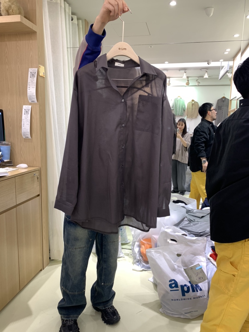 eum韓國直郵女裝新款真品時尚休閑熱賣推薦職業24春夏襯衫蕾絲衫EUM襯衫/蕾絲衫圖色4