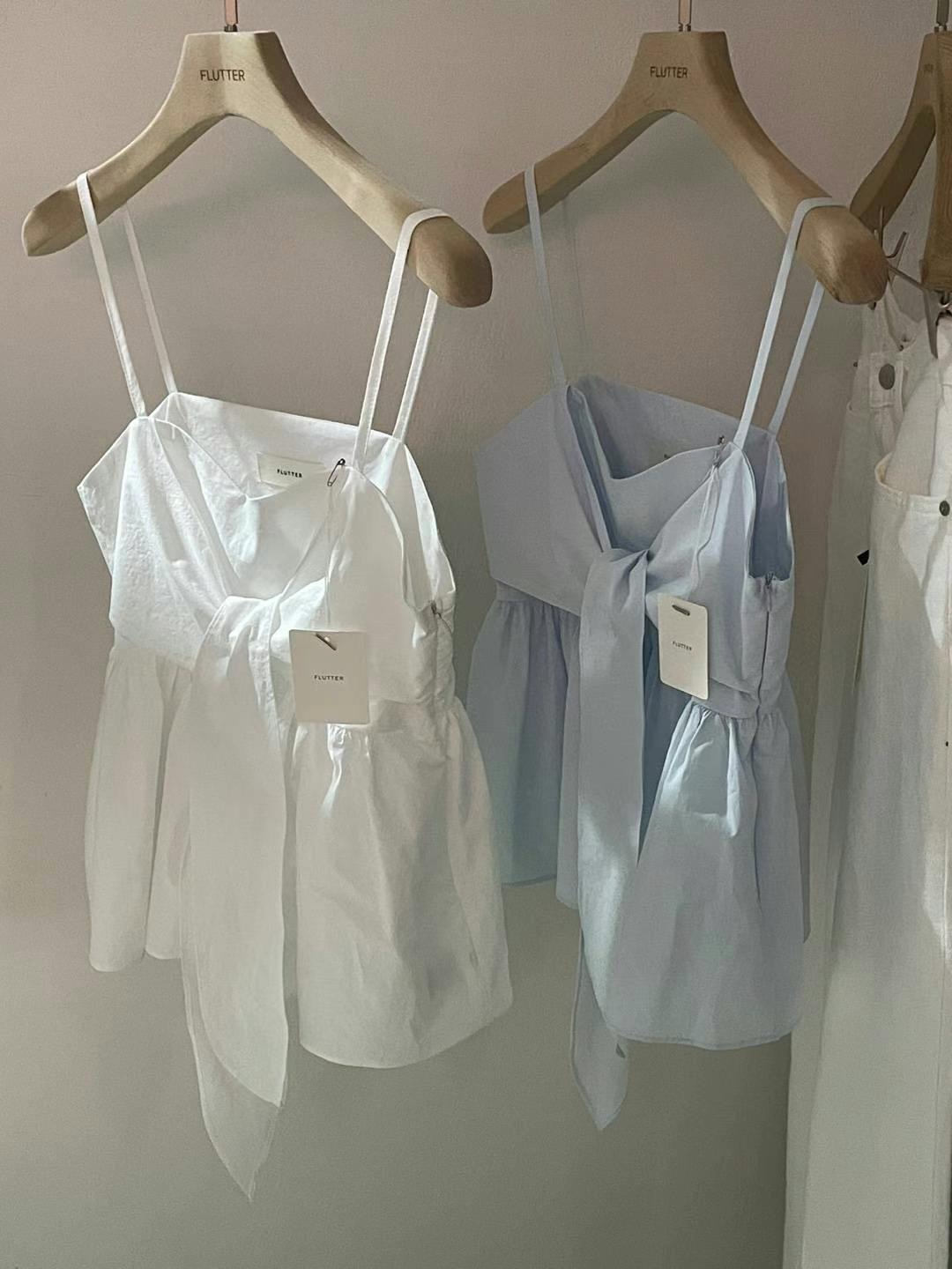 FLUTTER韓國直郵東大門代購女裝新品真品休閑24春夏吊帶背心FLUTTER/INOUF吊帶/背心