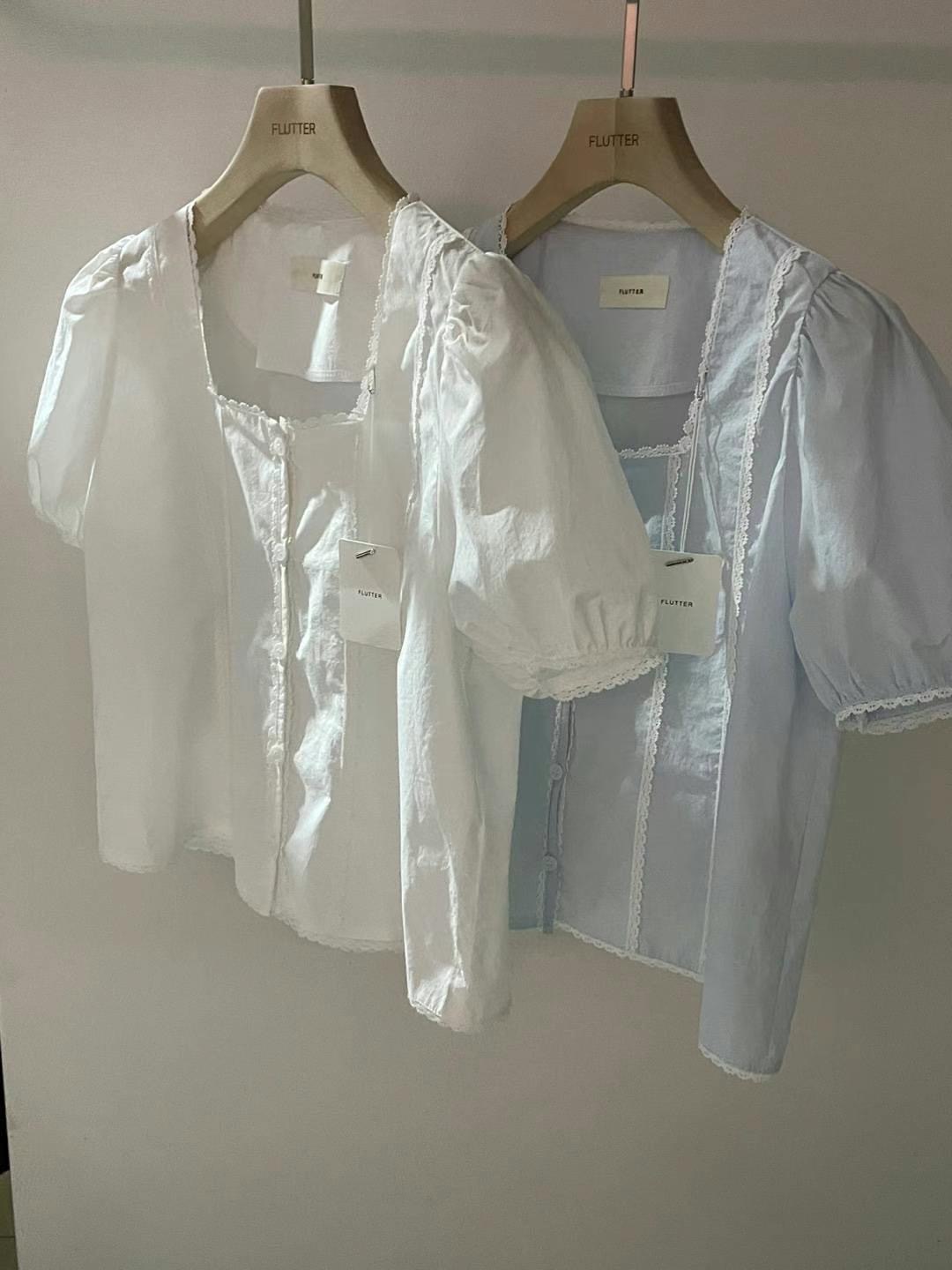 FLUTTER韓國直郵東大門實拍女裝新品真品職業人氣襯衫蕾絲衫FLUTTER/INOUF襯衫/蕾絲衫
