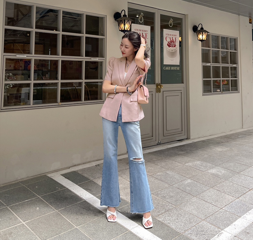 LEA/ASHER-J韓國直郵東大門實拍女裝新款24春夏職業夾克이향夾克