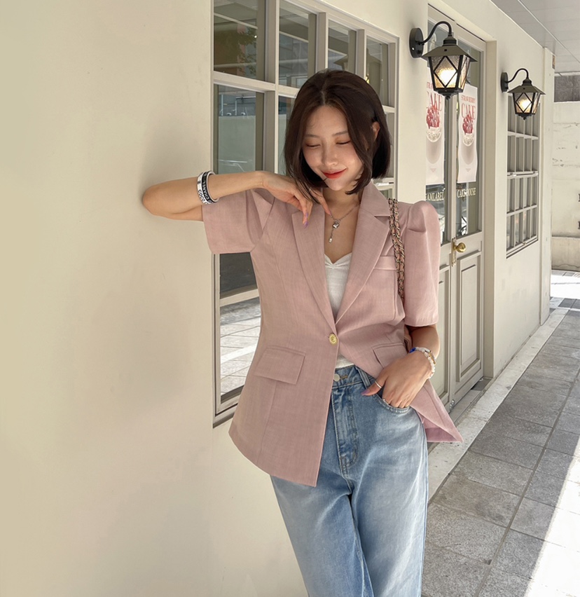 LEA/ASHER-J韓國直郵東大門實拍女裝新款24春夏職業夾克이향夾克