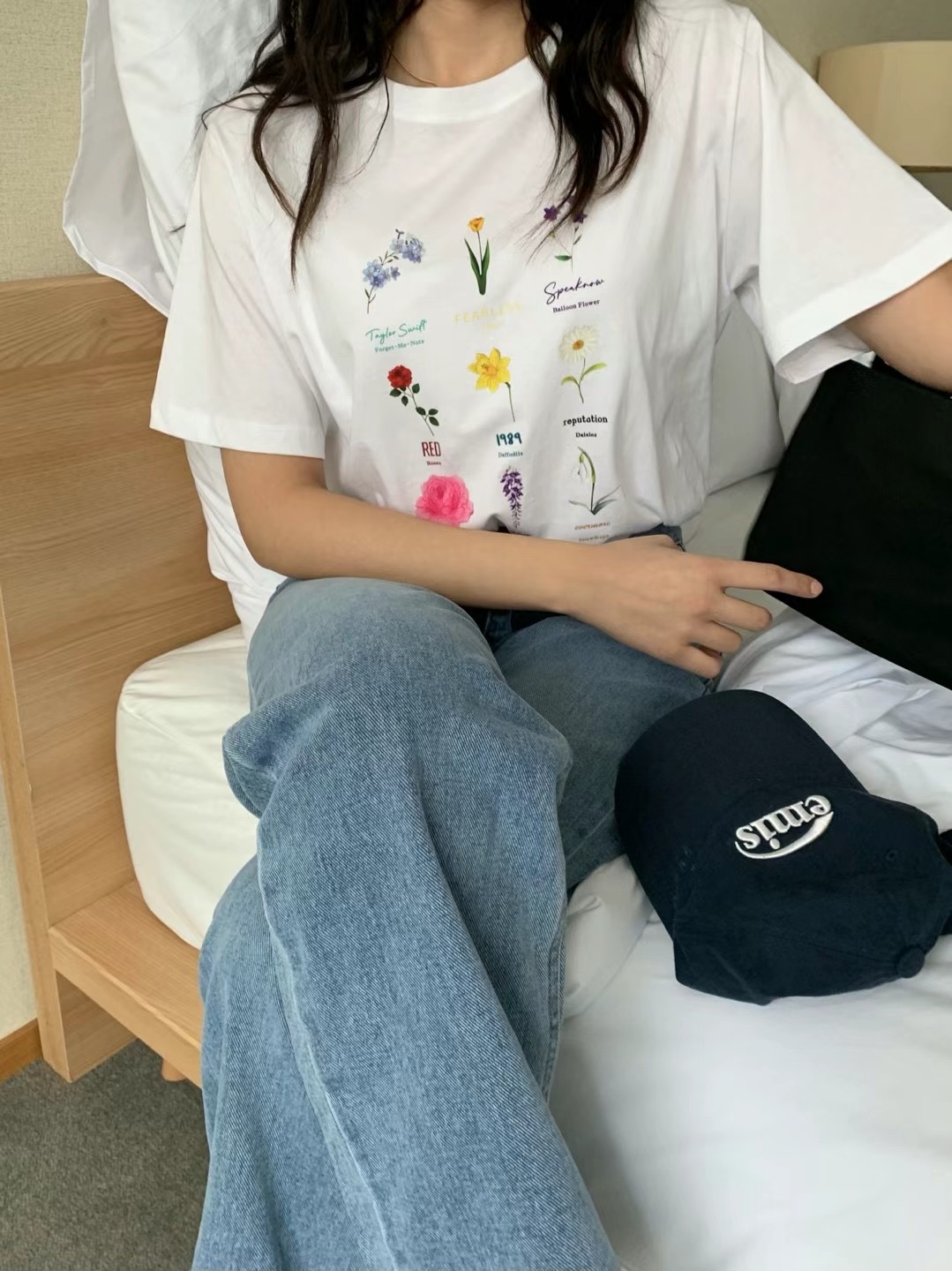 MERRYPN韓國直郵女裝新品時尚推薦人氣職業真品24春夏T恤LENEUFT恤