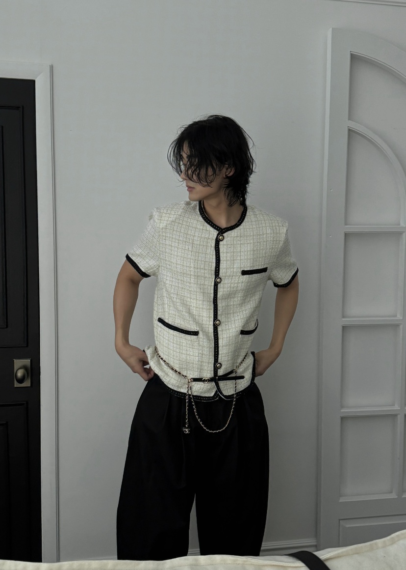 OUR ROOM-男裝韓國直郵東大門實拍女裝新品時尚休閑夾克花呢Our Room/Our Wave夾克