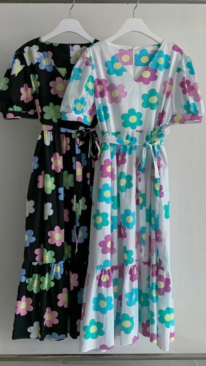 STYLE LOUNGE韓國直郵東大門實拍女裝新品熱賣連衣裙含腰帶STYLE LOUNGE連衣裙