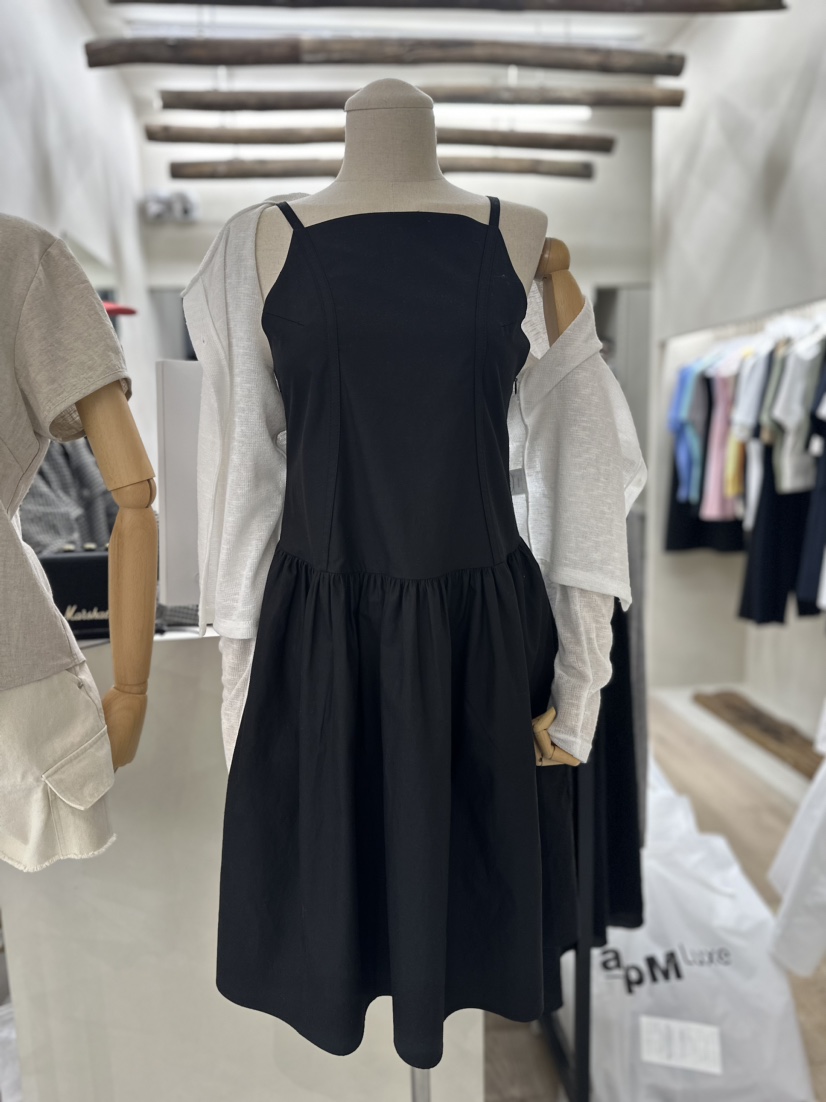 Waller直郵韓國代購女裝新款熱賣時尚職業人氣24春夏連衣裙NOTHING連衣裙圖色2
