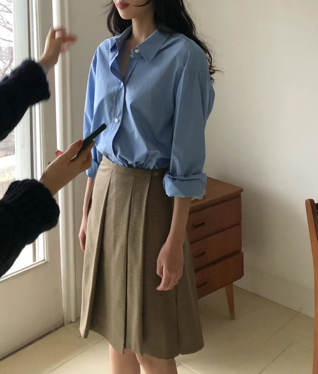 WEATHER韓國直郵東大門代購女裝新款真品人氣休閑半身裙中短裙JOURNAL半身裙/中短裙