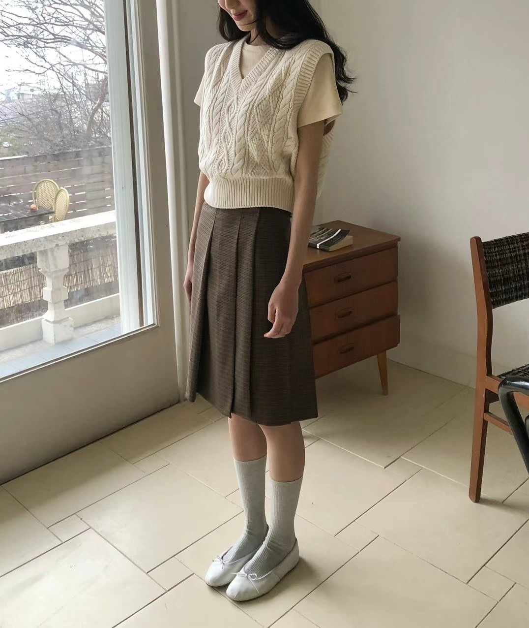 WEATHER韓國直郵東大門代購女裝新款真品人氣休閑半身裙中短裙JOURNAL半身裙/中短裙