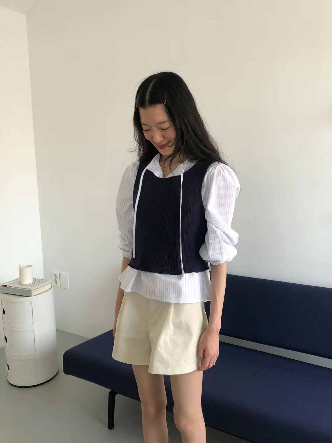 WEATHER韓國直郵東大門代購女裝新款人氣熱賣24春夏襯衫蕾絲衫JOURNAL襯衫/蕾絲衫