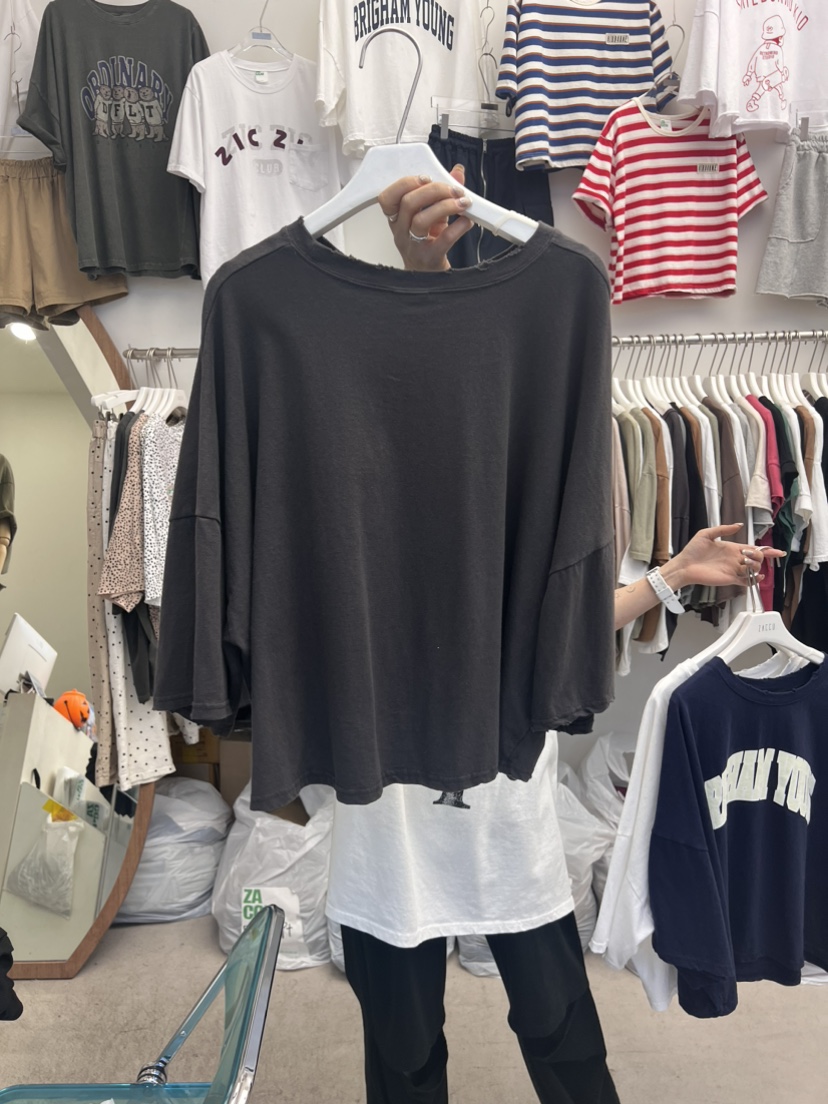 ZACCU直郵韓國代購女裝新品時尚休閑職業人氣真品推薦24春夏T恤ZACCUT恤