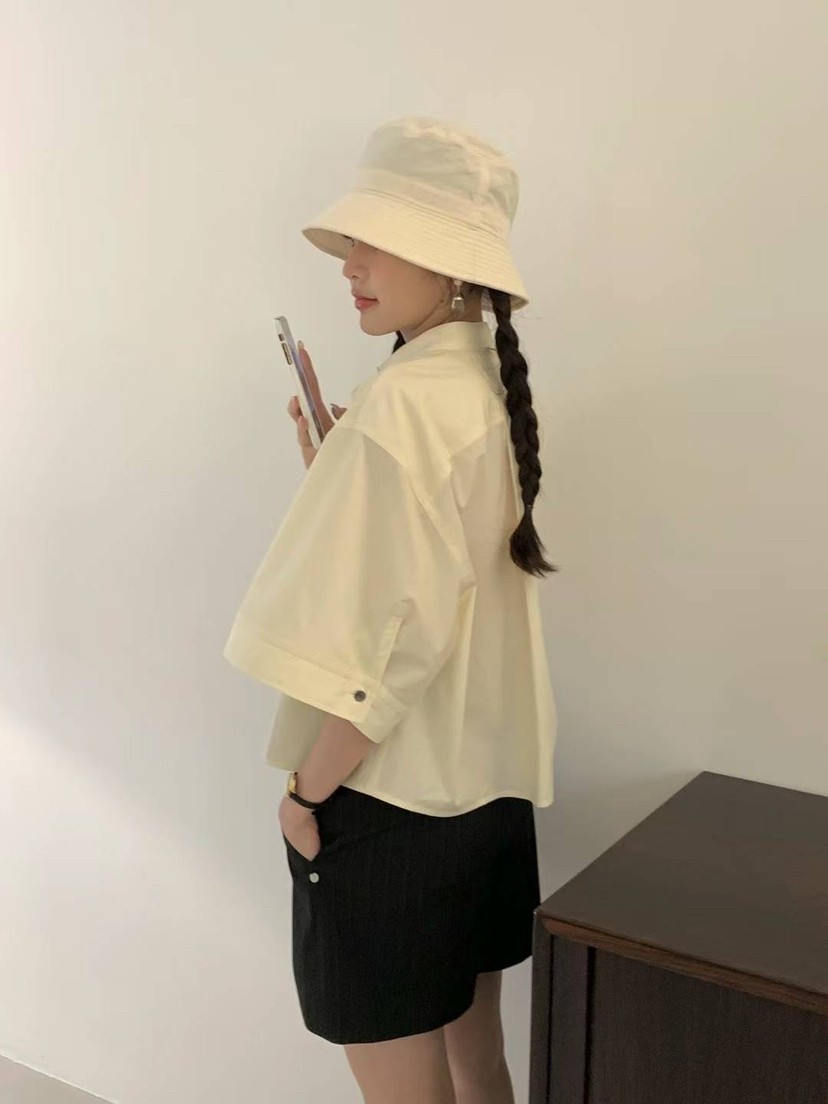 EGG/DS訂貨周期長韓國直郵東大門實拍女裝新款真品襯衫蕾絲衫PROJECT ELF/ELF-L襯衫/蕾絲衫