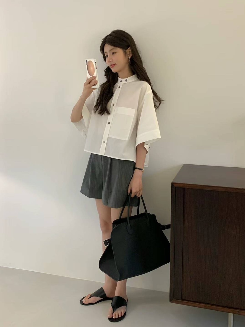 EGG/DS訂貨周期長韓國直郵東大門實拍女裝新款真品襯衫蕾絲衫PROJECT ELF/ELF-L襯衫/蕾絲衫