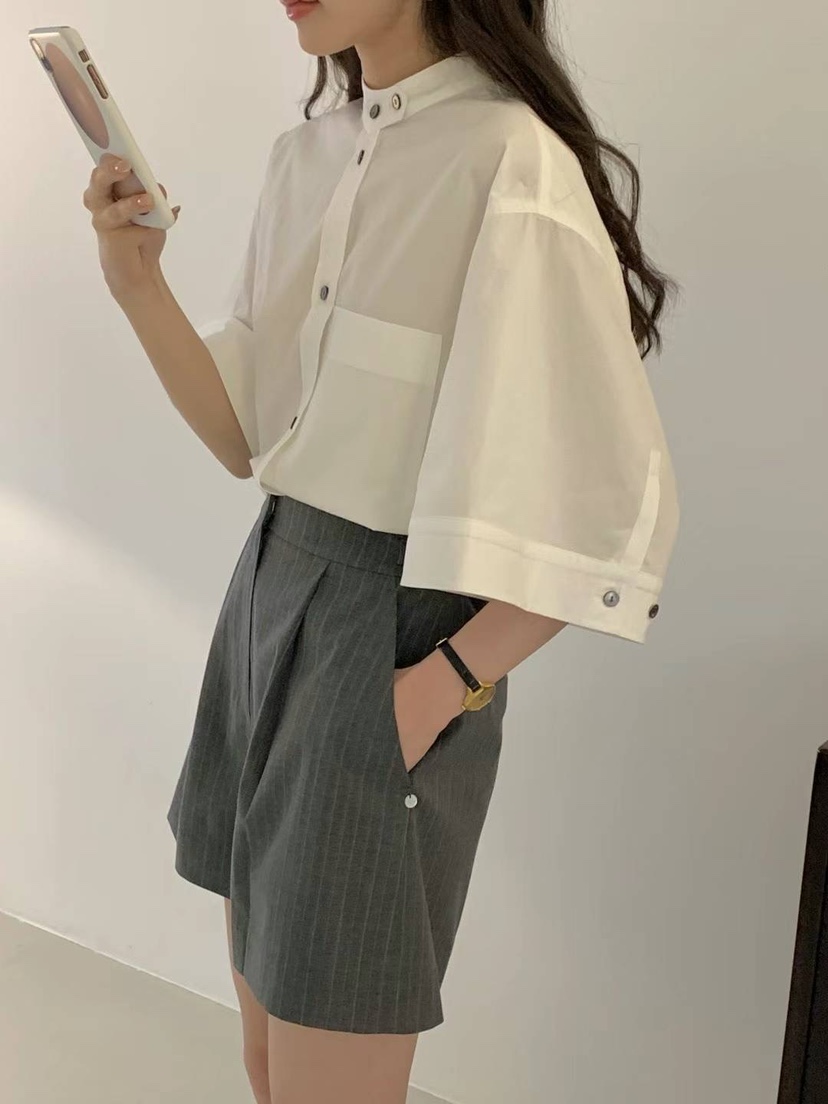 EGG/DS訂貨周期長韓國直郵東大門實拍女裝新款真品襯衫蕾絲衫PROJECT ELF/ELF-L襯衫/蕾絲衫
