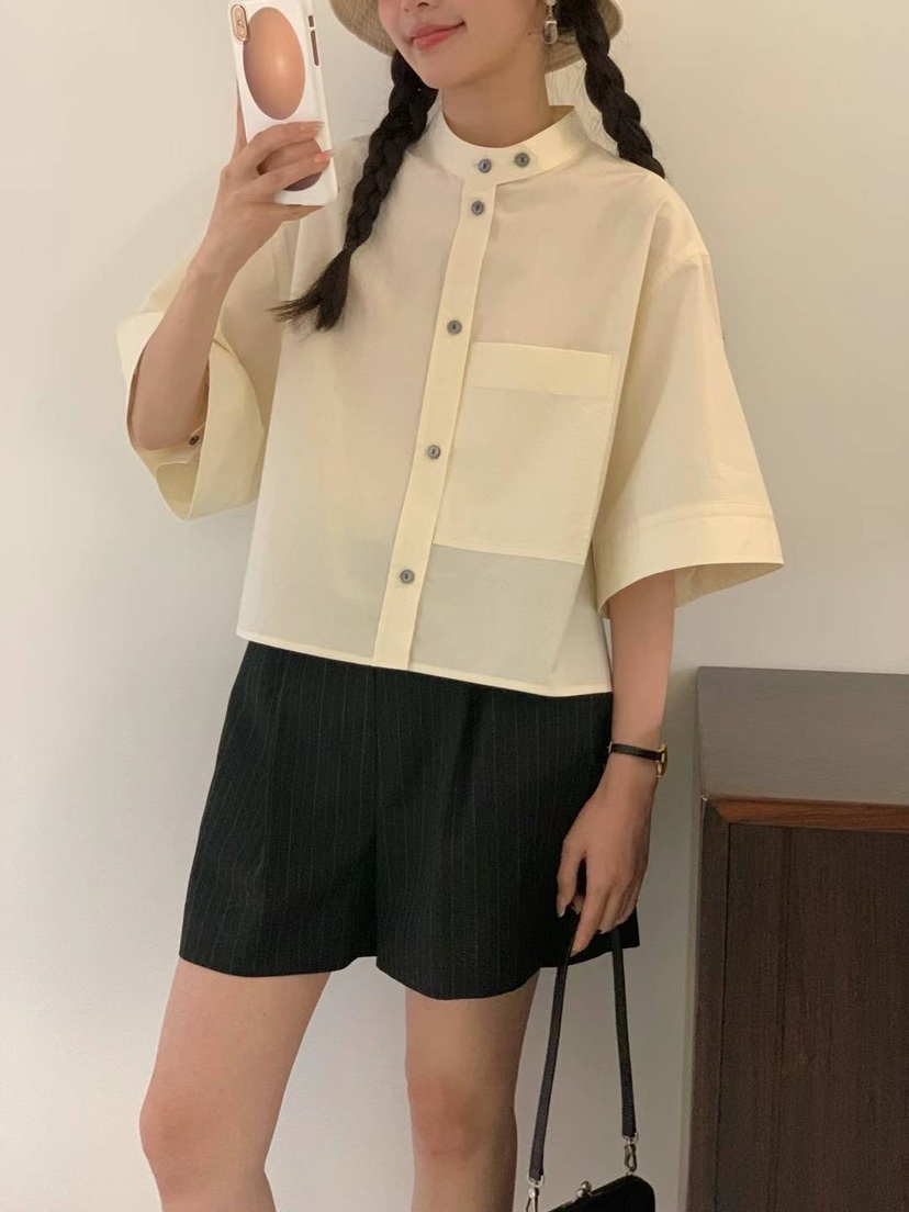 EGG/DS訂貨周期長韓國直郵東大門實拍女裝新款真品襯衫蕾絲衫PROJECT ELF/ELF-L襯衫/蕾絲衫