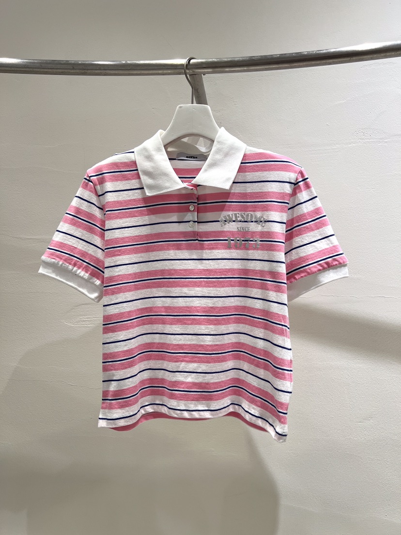 ELFIN韓國直郵東大門實拍女裝新品熱賣真品人氣24春夏T恤TOPDRESSINGT恤圖色3