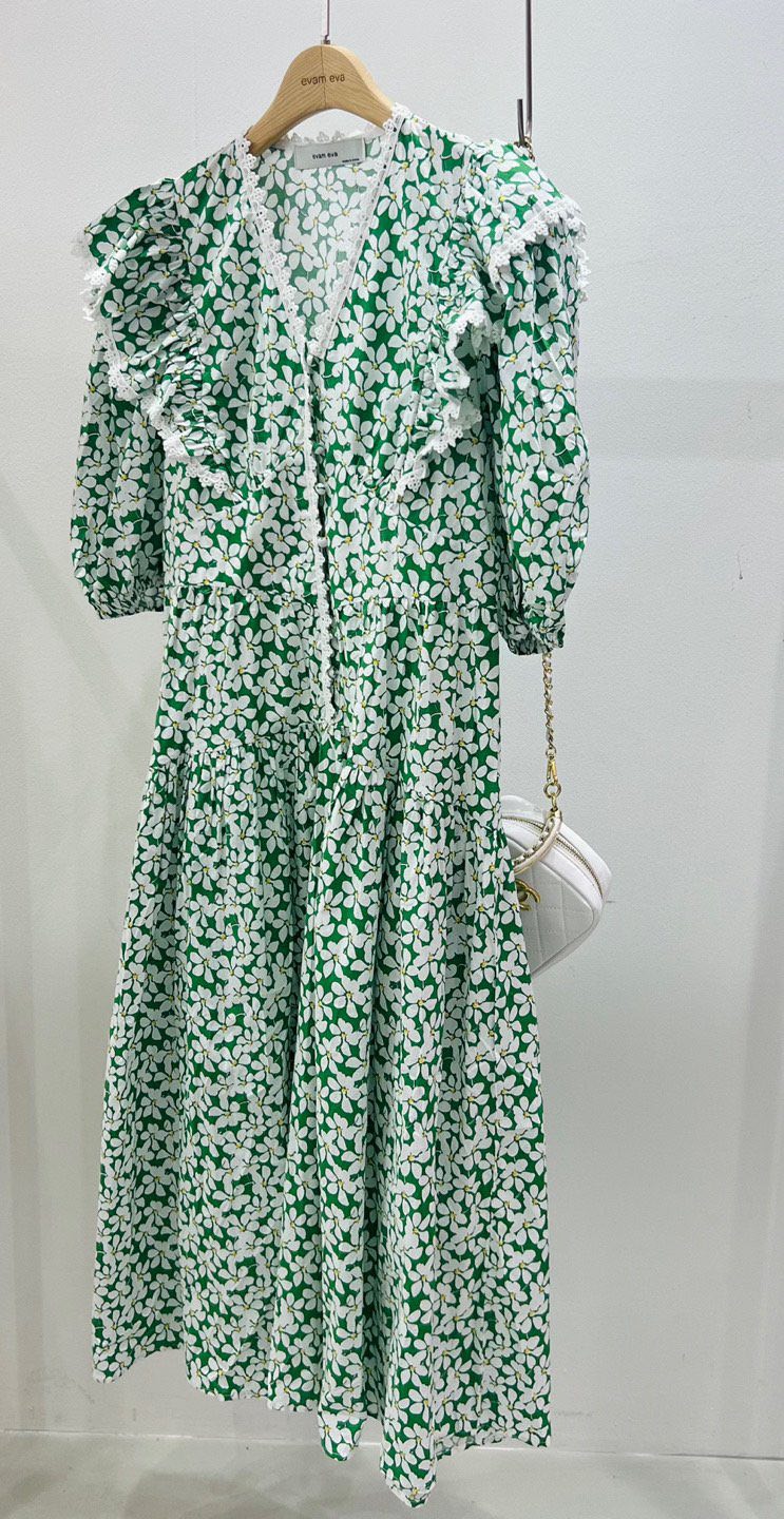 EVAMEVA韓國直郵東大門實拍女裝新品熱賣24春夏時尚連衣裙EVAMEVA/ELCROQUIS連衣裙