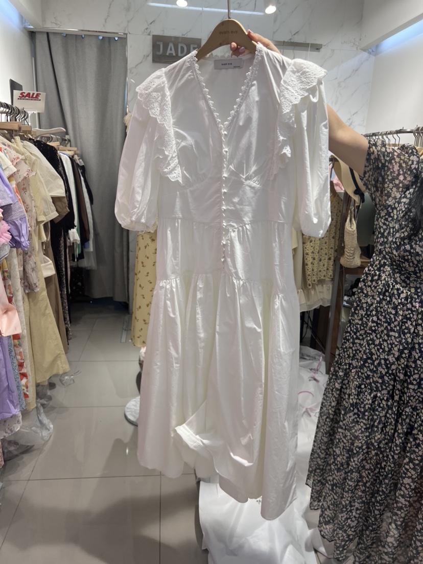 EVAMEVA韓國直郵東大門實拍女裝新品熱賣24春夏時尚連衣裙EVAMEVA/ELCROQUIS連衣裙圖色2
