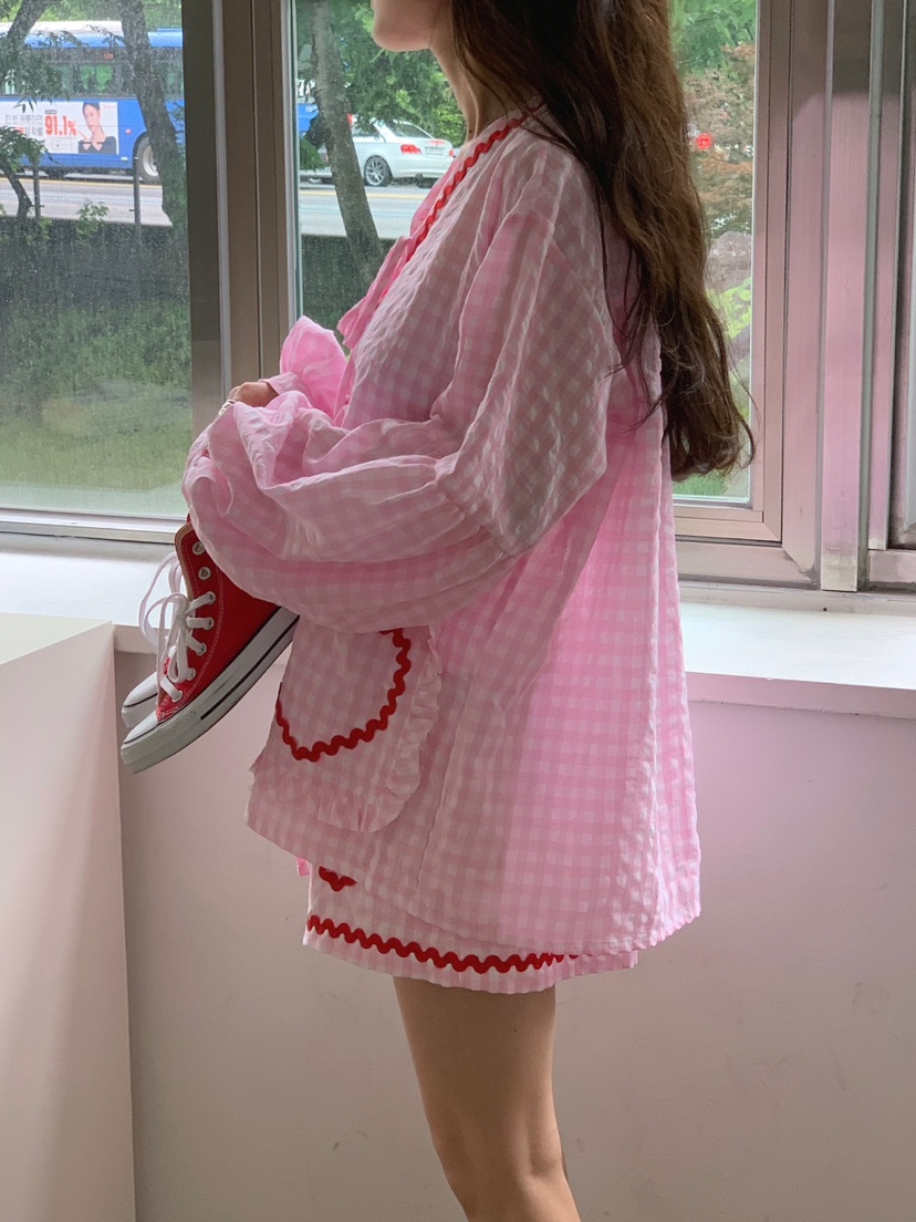JKICHI直郵韓國代購女裝新品職業休閑時尚熱賣真品襯衫蕾絲衫EDIT襯衫/蕾絲衫