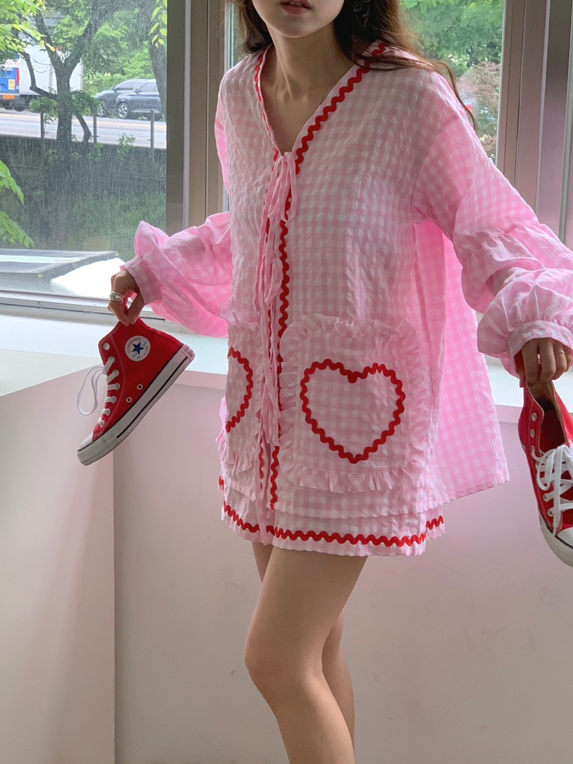 JKICHI直郵韓國代購女裝新品職業休閑時尚熱賣真品襯衫蕾絲衫EDIT襯衫/蕾絲衫