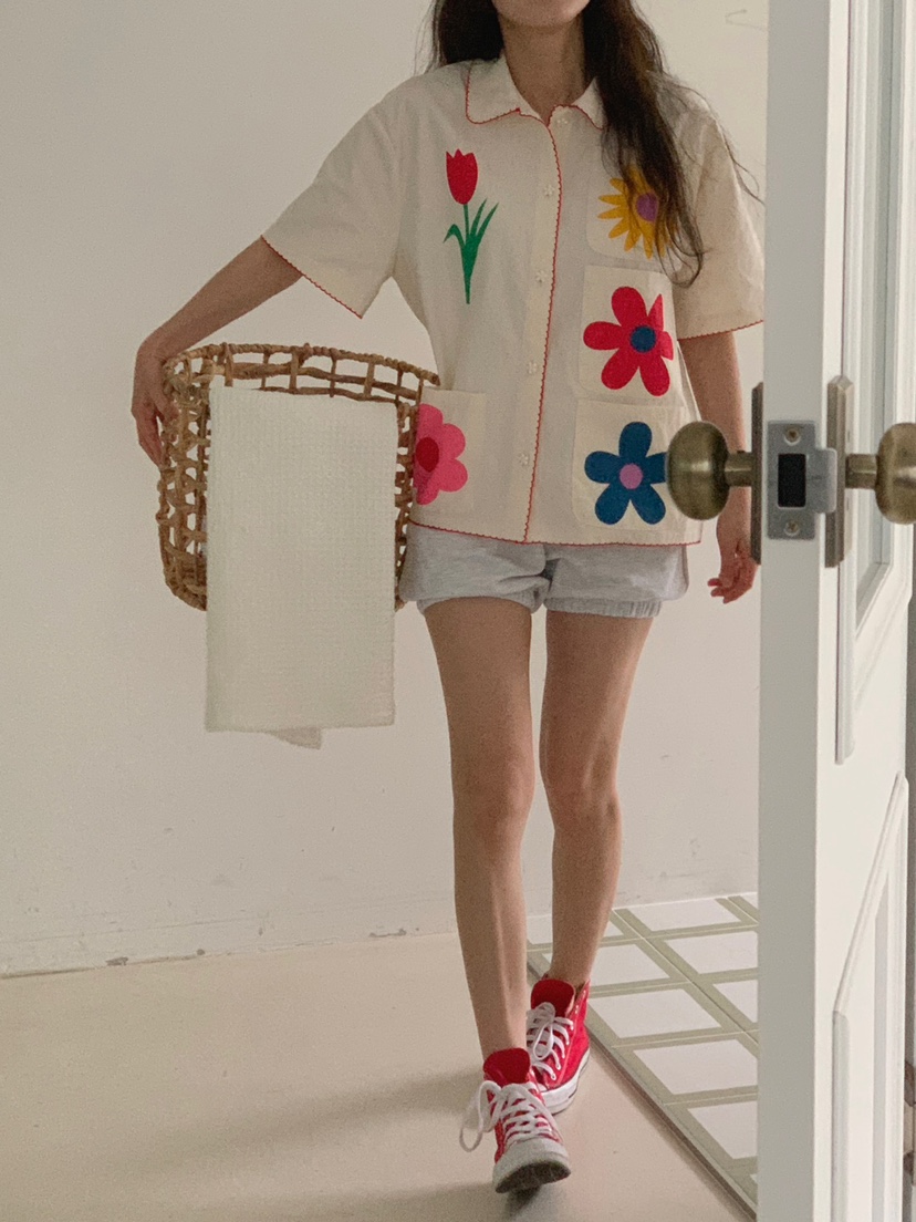 JKICHI直郵韓國代購女裝新品時尚人氣推薦休閑熱賣襯衫蕾絲衫EDIT襯衫/蕾絲衫