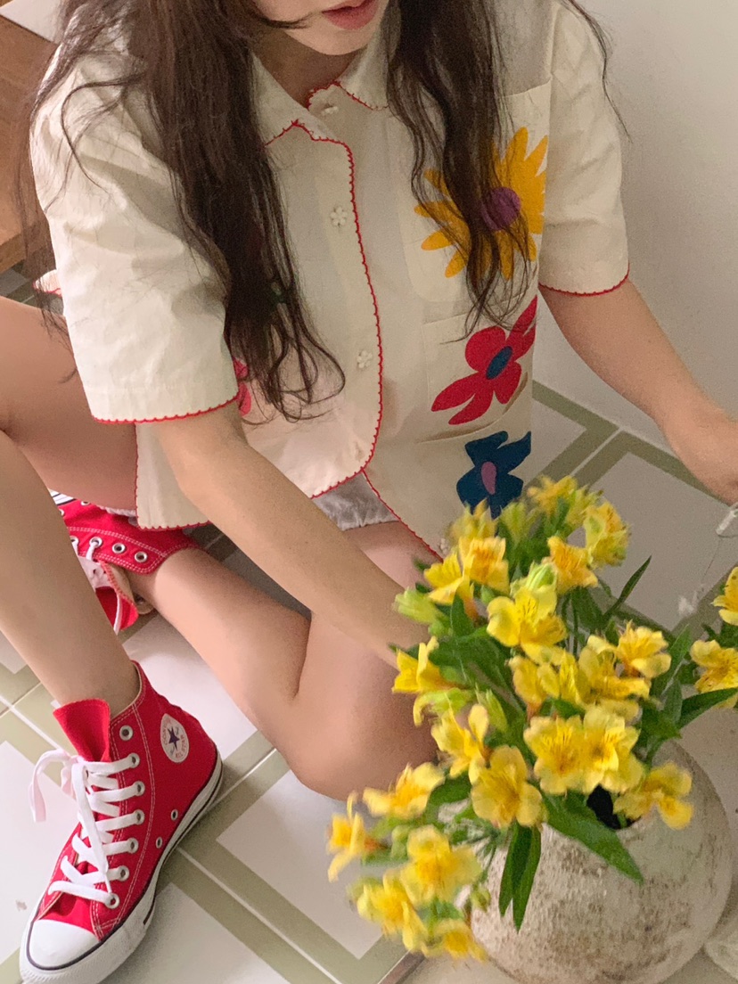 JKICHI直郵韓國代購女裝新品時尚人氣推薦休閑熱賣襯衫蕾絲衫EDIT襯衫/蕾絲衫