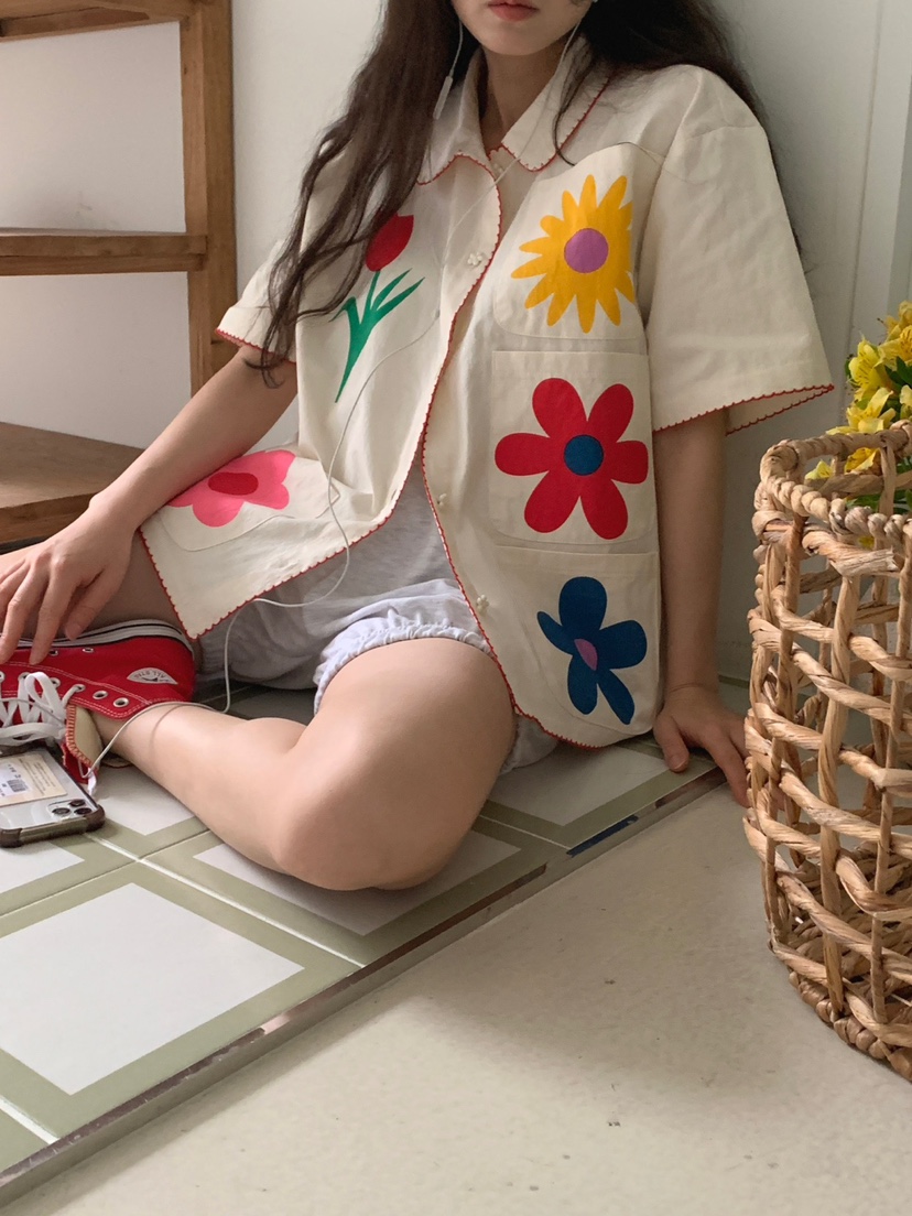 JKICHI直郵韓國代購女裝新品時尚人氣推薦休閑熱賣襯衫蕾絲衫EDIT襯衫/蕾絲衫