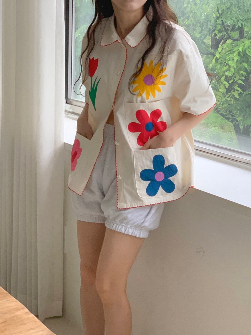 JKICHI直郵韓國代購女裝新品時尚人氣推薦休閑熱賣襯衫蕾絲衫EDIT襯衫/蕾絲衫