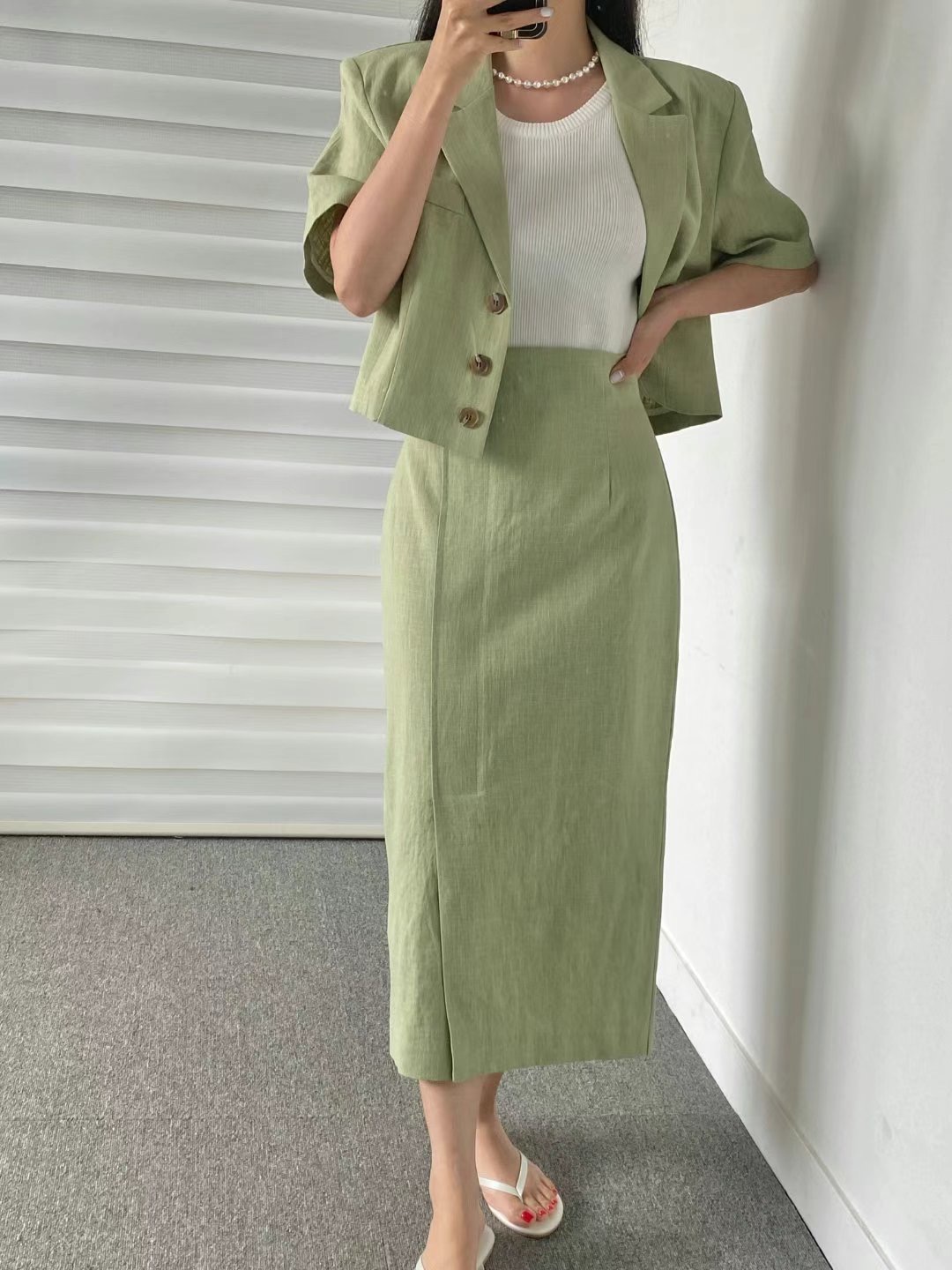 MARFA-말파-T韓國直郵女裝新品24春夏休閑職業推薦套裝MARFA-T套裝