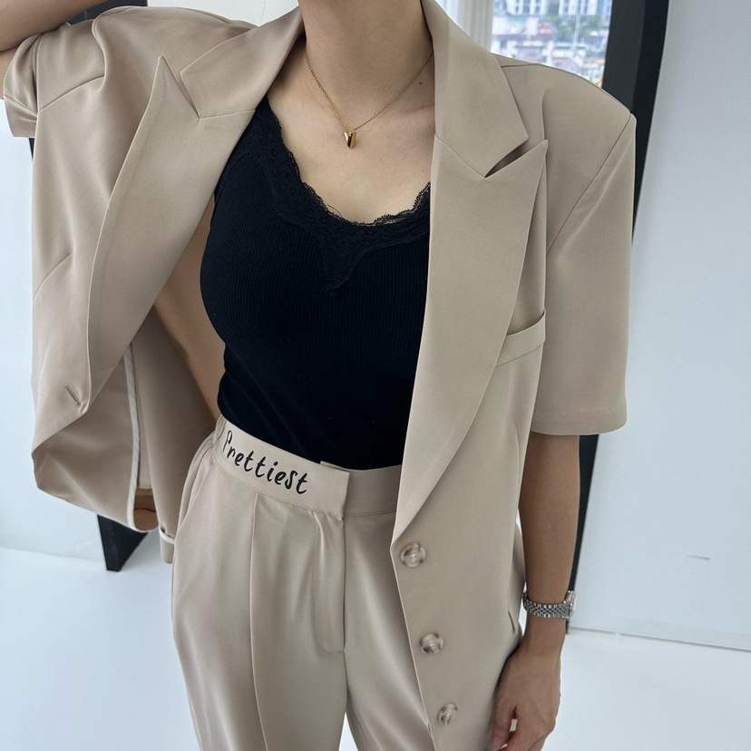 SOUIT by mabel/MABEL韓國直郵東大門實拍女裝新品24春夏夾克SOUIT by mabel-Q夾克