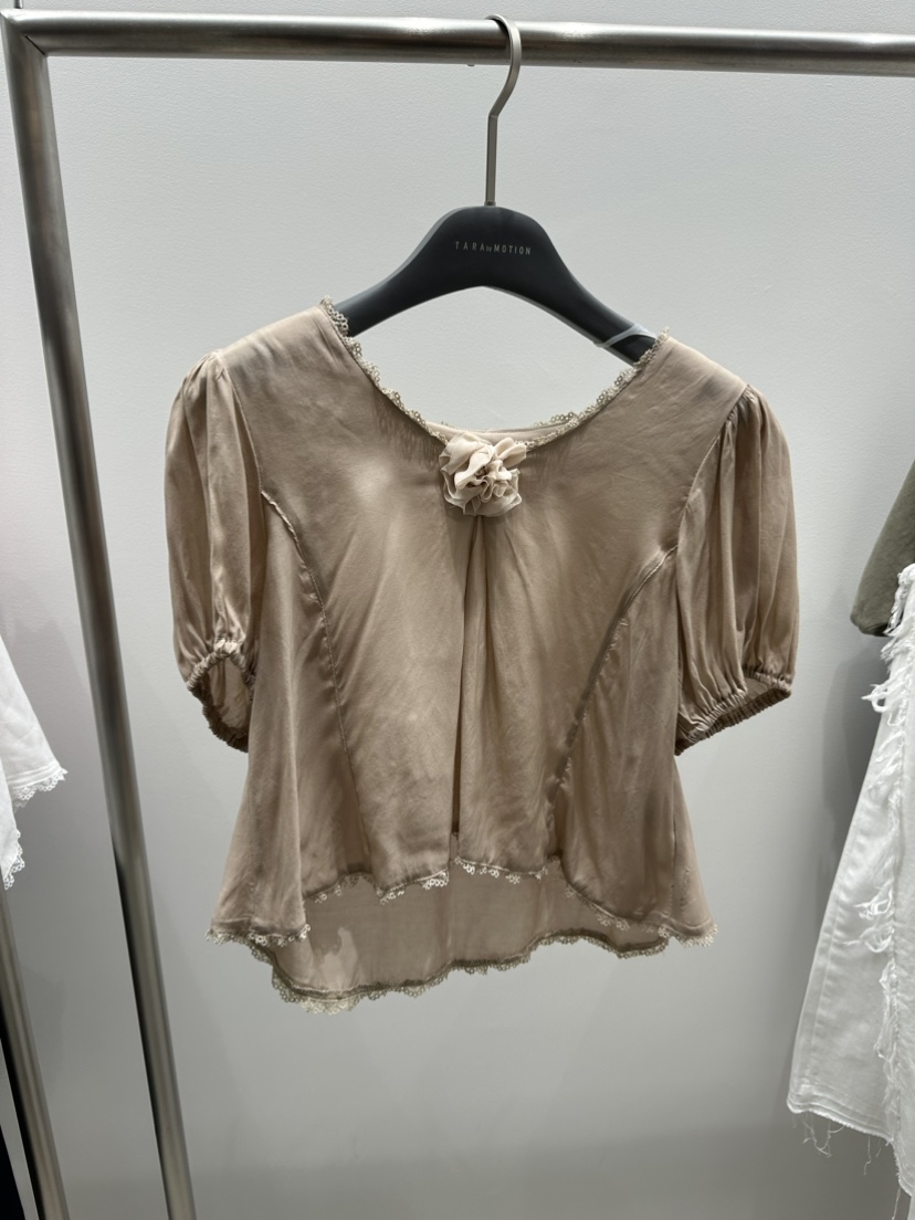 TARABY MOTION直郵韓國代購女裝新品時尚24春夏襯衫蕾絲衫TARABY MOTION襯衫/蕾絲衫