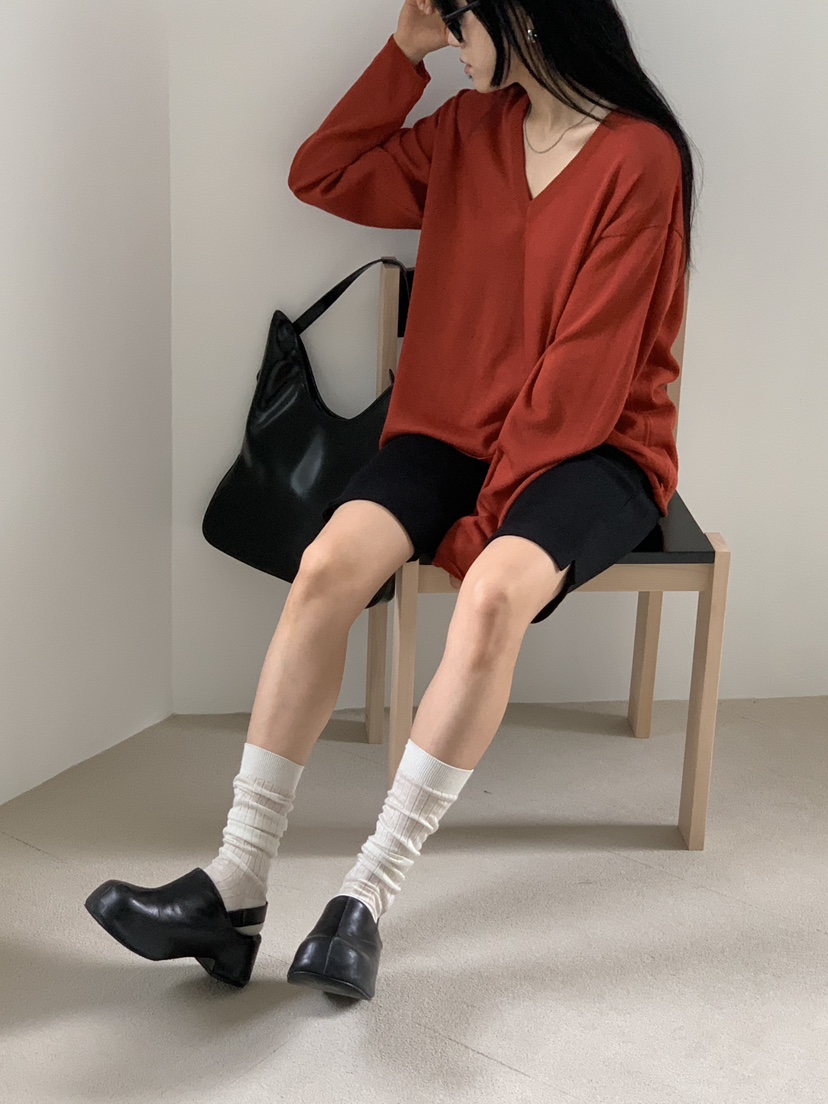 US韓國直郵東大門實拍女裝新品時尚熱賣24春夏針織衫亞麻US針織衫
