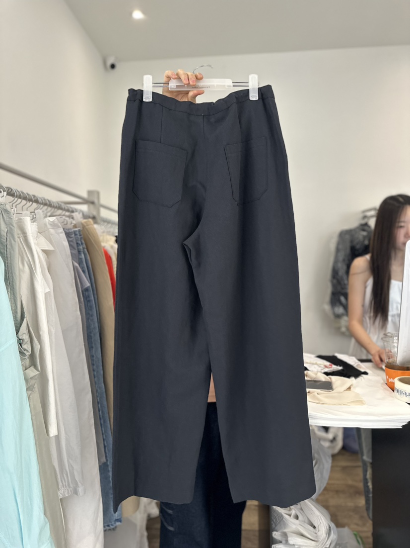 CREAM VILLA東大門代購女士新品人氣休閑褲亞麻CREAMVILLA休閑褲