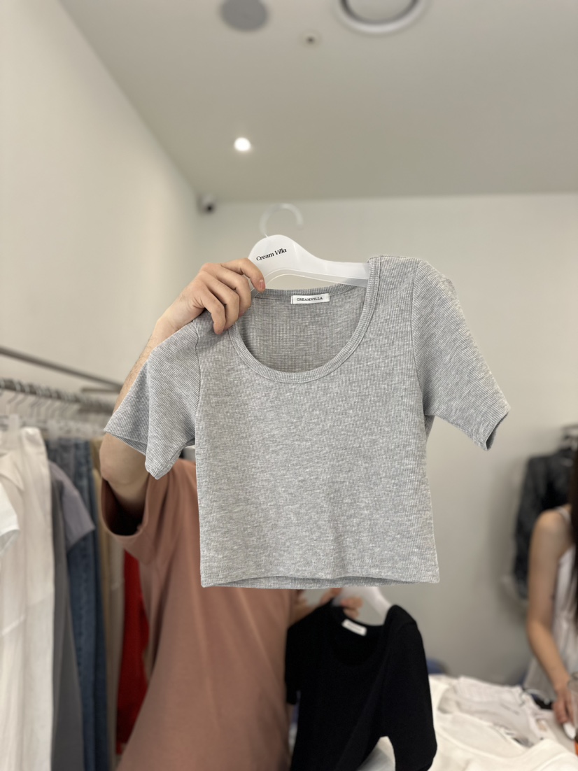 CREAM VILLA韓國代購女裝新品休閑T恤CREAMVILLAT恤圖色2
