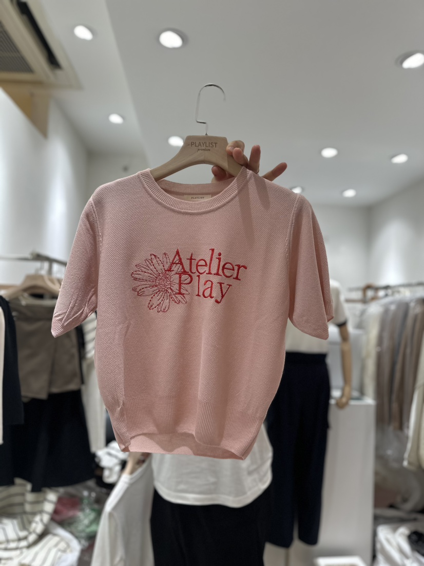 PLAYLIST東大門代購女士新品24春夏休閑時尚真品推薦針織衫confetti針織衫圖色2