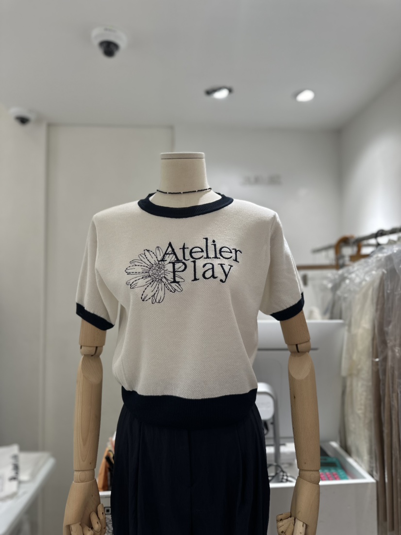 PLAYLIST東大門代購女士新品24春夏休閑時尚真品推薦針織衫confetti針織衫圖色3