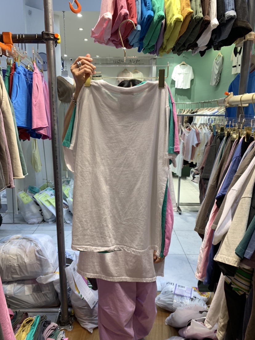 RAWOO韓國直郵女裝新品熱賣推薦職業人氣24春夏休閑真品T恤GVR-RAWOOT恤