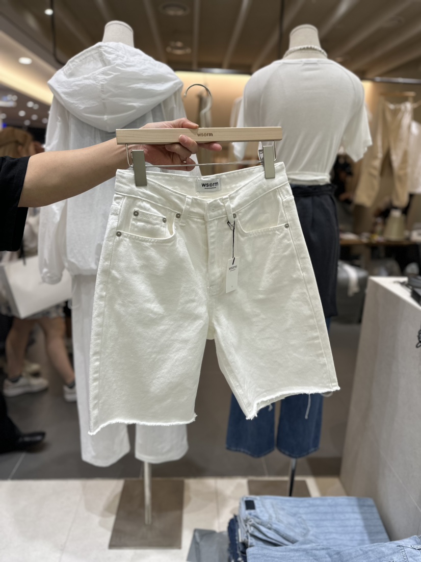 ws@rm/WA SHING ROOM東大門直郵女士新款24春夏休閑短褲ARTISANAL短褲