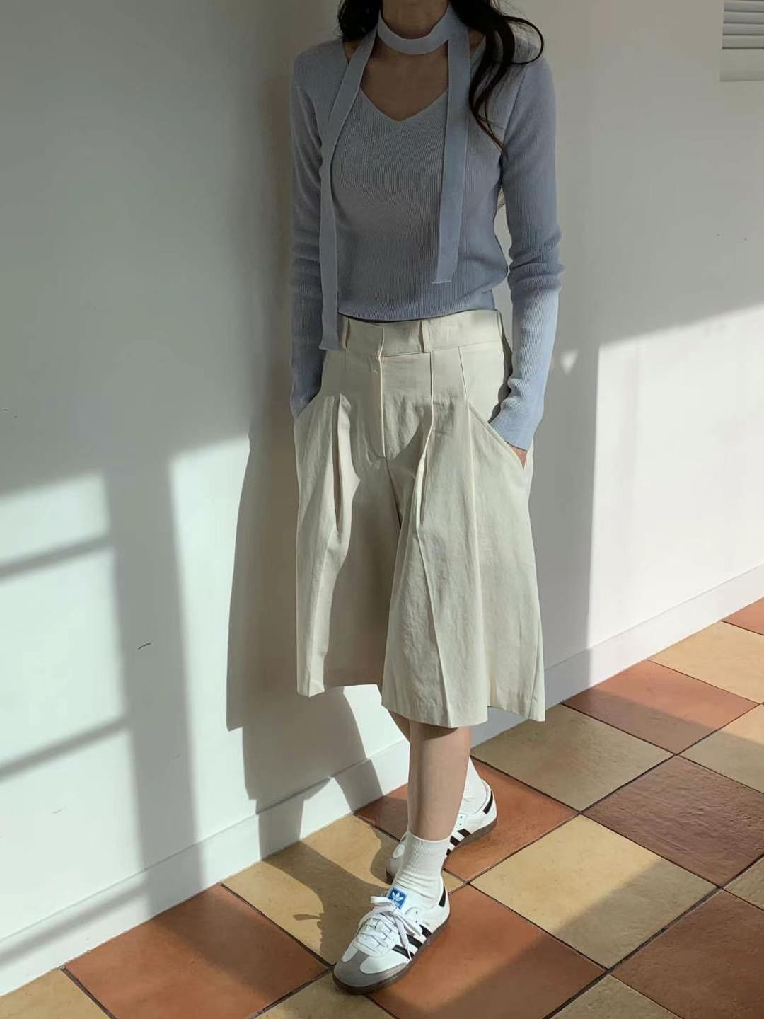 ADORA直郵韓國代購女裝新款推薦真品休閑熱賣時尚24春夏短褲ADORA短褲圖色1