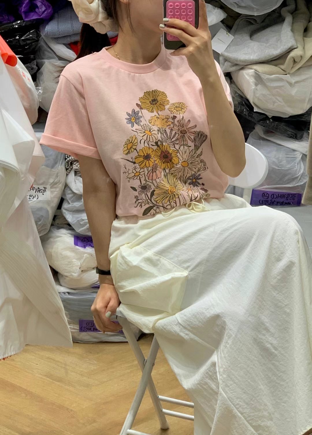 ADORA韓國直郵東大門實拍女裝新款熱賣職業時尚24春夏T恤ADORAT恤