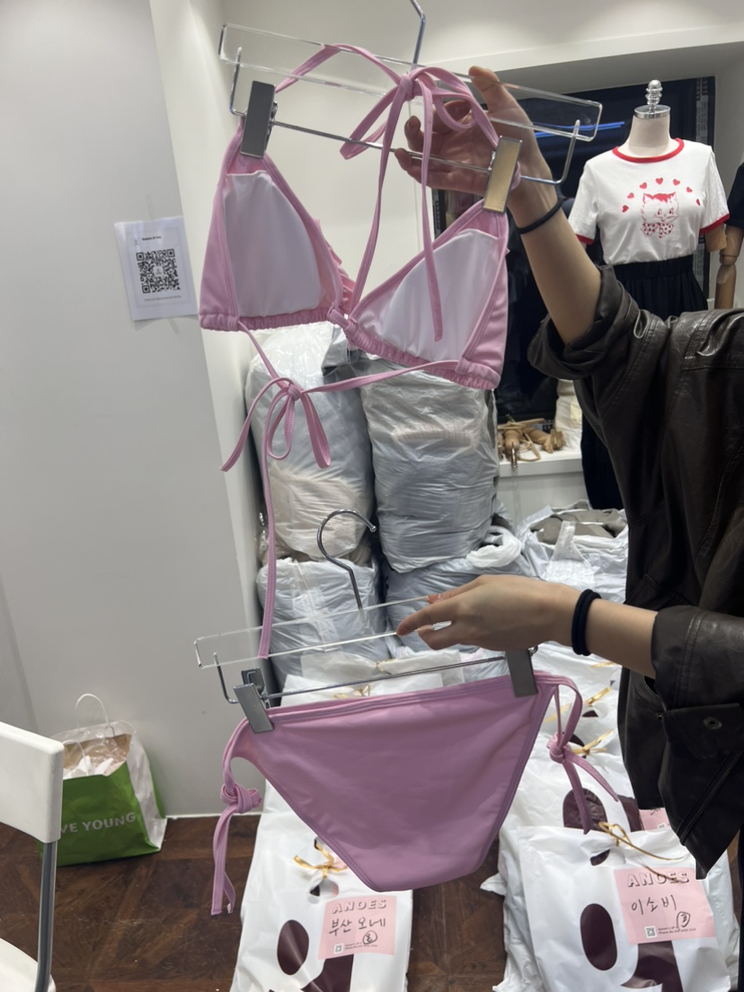 ANOES直郵韓國代購女裝新品職業24春夏人氣真品時尚休閑泳裝ANOES泳裝