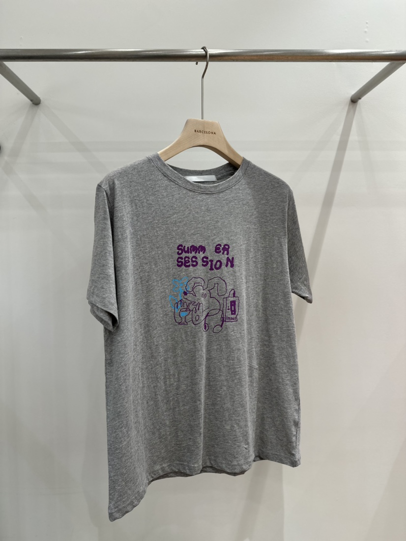 BARCE LONA直郵韓國代購女裝新款時尚人氣24春夏真品T恤NOON_DT恤圖色2