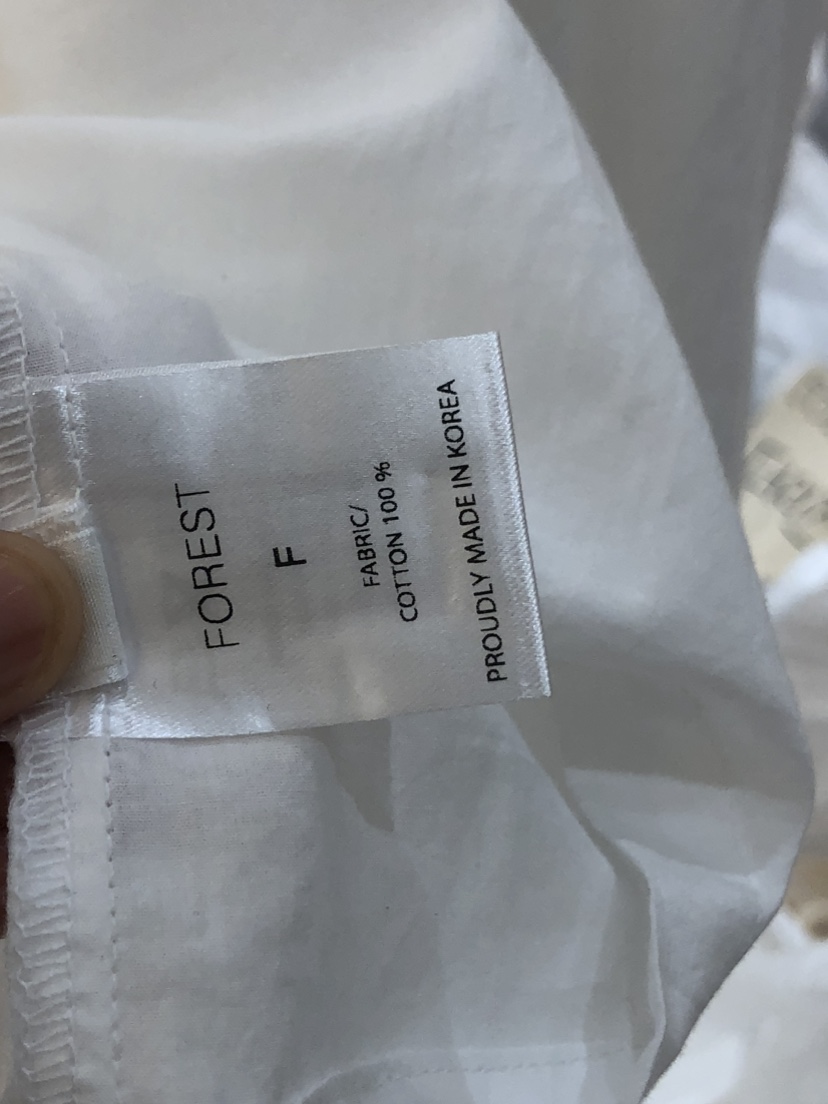 FOREST直郵韓國代購女裝新品熱賣休閑24春夏推薦襯衫蕾絲衫FOREST襯衫/蕾絲衫