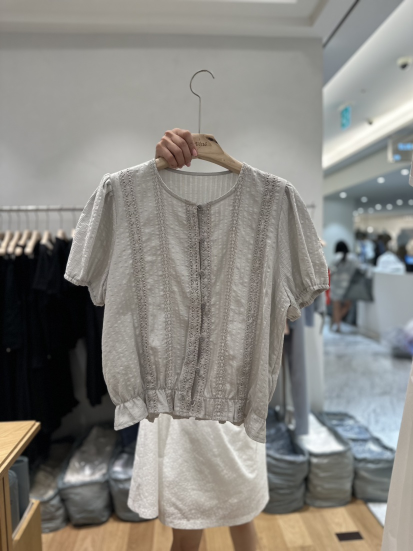 VILLETTE/REFORM直郵韓國代購女裝新品真品推薦襯衫蕾絲衫CREAM-P襯衫/蕾絲衫圖色2