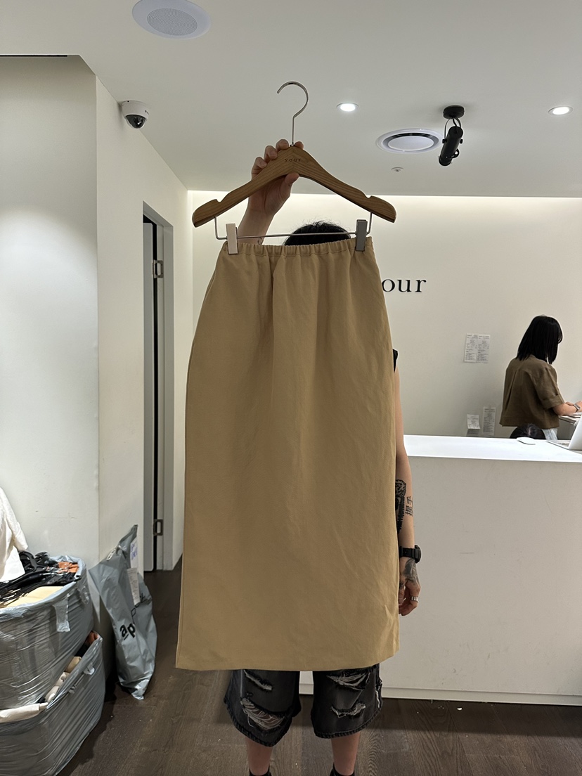 YOUR-P韓國直郵女裝新款真品24春夏推薦職業人氣休閑長裙YOUR-P長裙圖色2