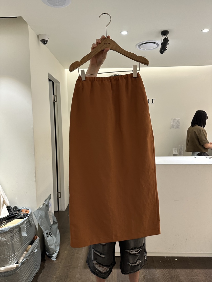 YOUR-P韓國直郵女裝新款真品24春夏推薦職業人氣休閑長裙YOUR-P長裙圖色3